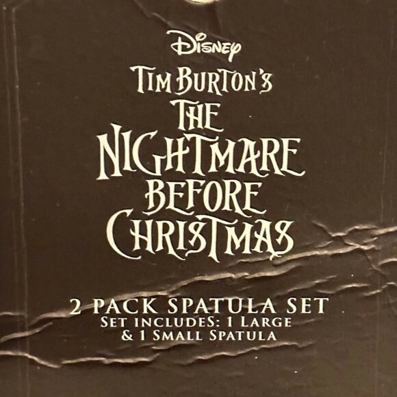 Disney Tim Burton Nightmare Before Christmas Silicone Spatula 2-Pack New - Picture 3 of 4